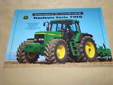 16 pages Brochure Prospectus JOHN DEERE Tracteur série 7010 no Fiat Fahr  Someca