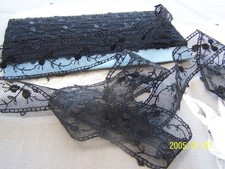Dentelle ancienne tulle - ancienne, en
