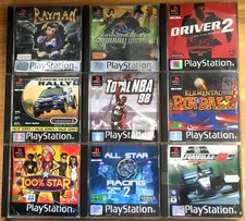 LOT 9 JEUX PS1 FR RAYMAN SYPHON FILTER 3 DRIVER 2 COLIN MCRAE TOTAL NBA 98 +++++