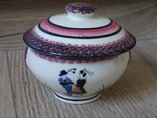 Sucrier Henriot Quimper France - danseurs bretons