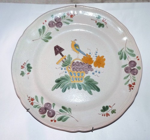 Assiette faience strasbourg - assiette,