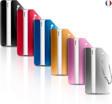 Ivencase Bagages Étiquettes en Alliage d'aluminium avec Cordes en Acier 