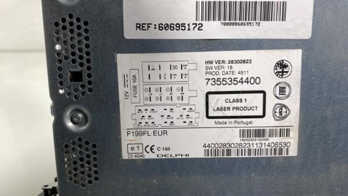 Autoradio origine fiat punto - fiat,