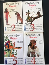 Livre Christian Jacq : lot de 4 romans