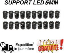 Lot 20 Support LED 5 mm Noir