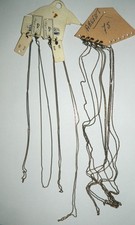 lot de 9 chaînes en argent