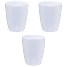Lot de 3 pots pour orchidées avec réserve d'eau - Orchidea blanc 2 litres