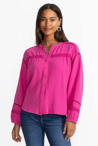 Johnny was button down - was, blouse