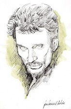 Carte Postale JOHNNY HALLYDAY