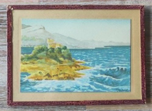 Rare miniature aquarelle - rare,