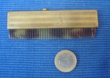 V68 Rare Peigne à Moustache ancien Escamotable A système Laiton