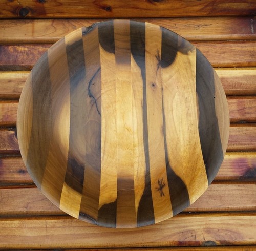 Vintage large wooden salad - vintage,