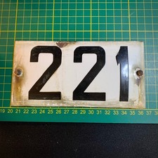 PLAQUE EMAILLÉE NUMERO 221