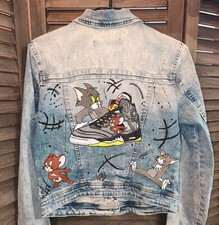 Veste jean upcyclée tom - jean, &