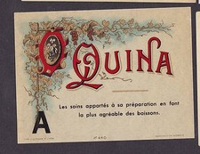 Ancienne étiquette Alcool