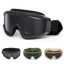 Lunettes de Protection avec 3 Lentilles Interchangeables, Airsoft Tir Tactiques