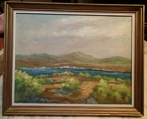Peinture côte azur - d,