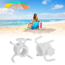 (Blanc)2Pcs Plastique Parasol