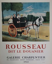 [AFFICHE D'ART] Douanier ROUSSEAU : Promenade #Galerie Charpentier, 1961,Mourlot
