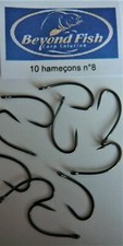 10 hameçons carpe n°8 sans ardillon :Beyond Fish Carp Solution