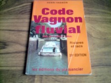 Livre code Vagnon fluvial Henri Vagnon rivières et lacs bateaux