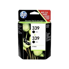 🖨️ Pack De 2 Cartouches Hp 339 Noir Originales C9504ee Authentiques Encre 🖤