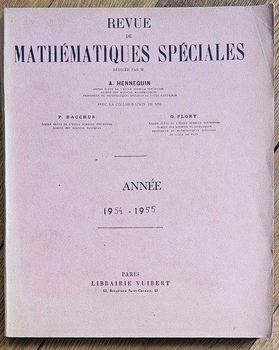Revue mathématiques - revue,