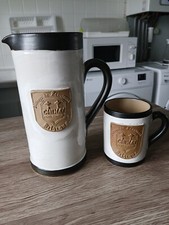 rare broc / pichet +tasse chimay signée lardinois