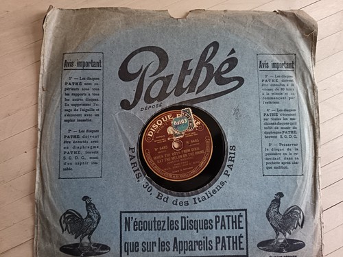 Disque tours pathé - disque,