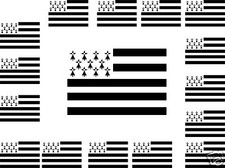 25 autocollants  stickers Vinyle drapeau BRETON