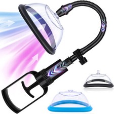 Pompe Pour Vagin Sein Et Clitoris – 3 En 1 – 2 Tailles De Tasses Seins D' /