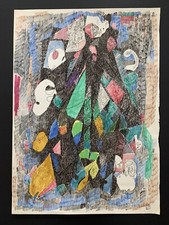 Dessin Couleur Sur Papier : Adrien Seguin , 62 X 44 Cm , Art Français Côté