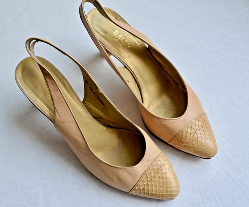Escarpins bailly cuir beige - escarpins,