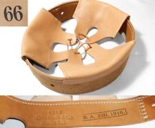 Coiffe intérieure cuir naturel vieilli  casque Allemand M16 WWI taille 66.