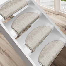 BARCELONA Tapis De Marche Tapis D'Escalier | En Crème | Fabriqué En ALLEMAGNE