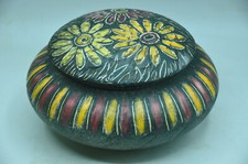 Ancienne bonbonnière grès émaillé signée ROSELLO VALLAURIS collection céramique