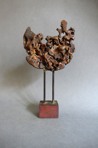 Sculpture brutaliste bronze - brutaliste, en