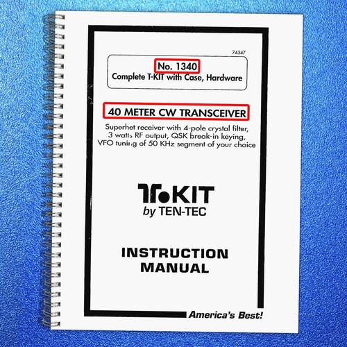 Ten tec 1340 meter cw - ten,