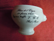 BOL porcelaine Palais de L'Elysée Vaisselle Paul Bocuse 25 02 1975 
