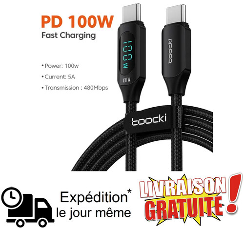 Câble usb vers - usb-c, 1m