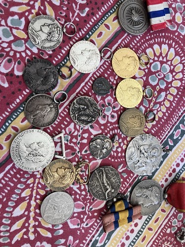 Lot médailles argent - lot, 17