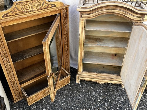 Lot armoires bois - armoires, marron