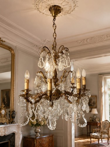 Grand lustre louis feux - louis, 8
