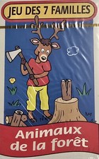 Jeu des 7 familles ,jeu de cartes 7 familles 42 cartes " animaux de la forêt " 
