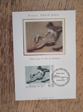 carte postale premier jour 1995 etude pour le reve du bonheur pierre prud'hon