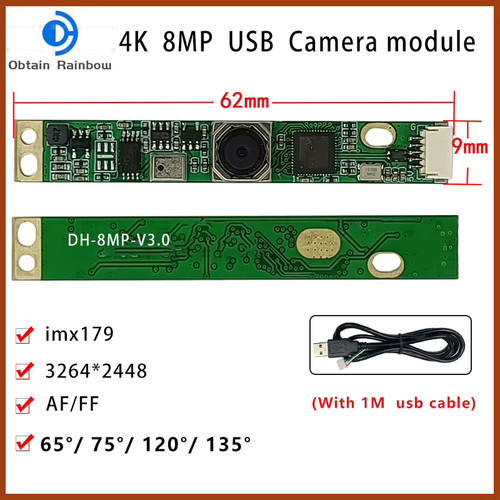 Webcam 8mp usb imx179 - 4k,