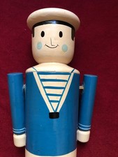 tirelire en bois « MARIN » ancienne 