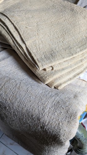 Ancien drap chanvre - drap, en