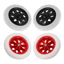 Lot de 4 roues pour chariot de courses pliable : roulettes robustes inserts