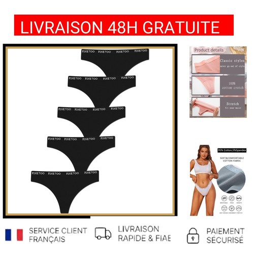 Culotte string coton femme lot - femme,
